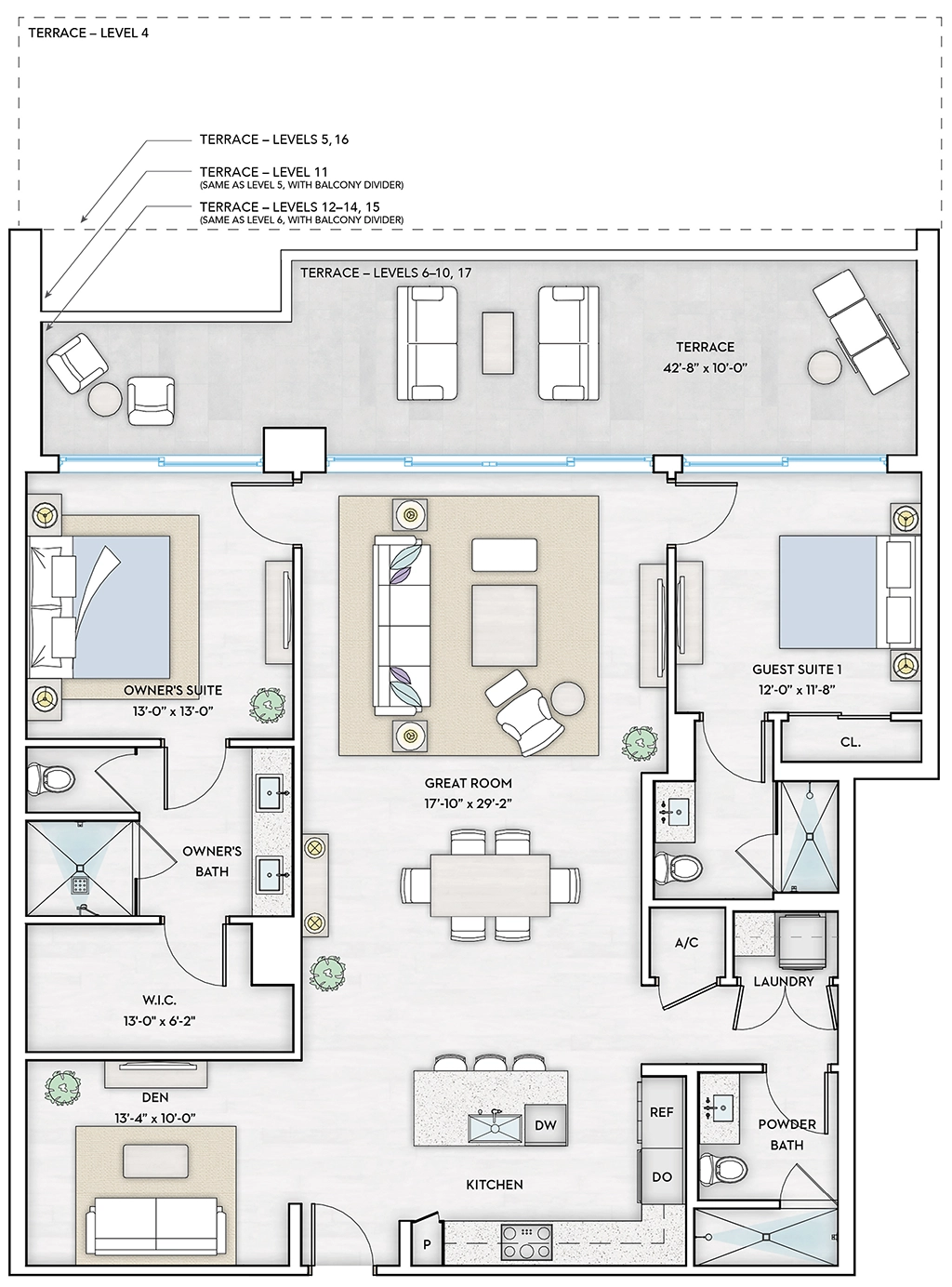 1000 Live of Arts Residence - BAY 2 - Floorplan Image