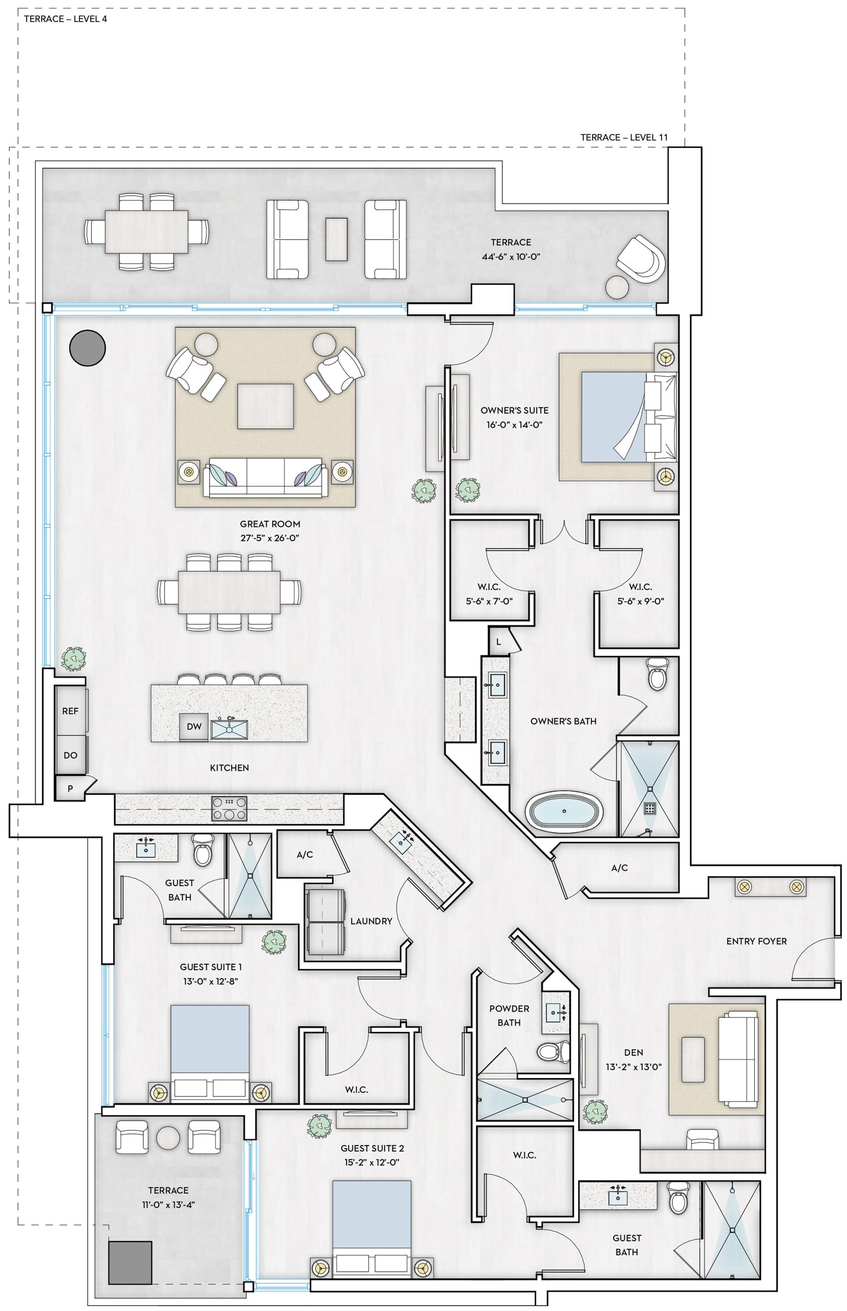1000 Live of Arts Residence - BAY 1 - Floorplan Image