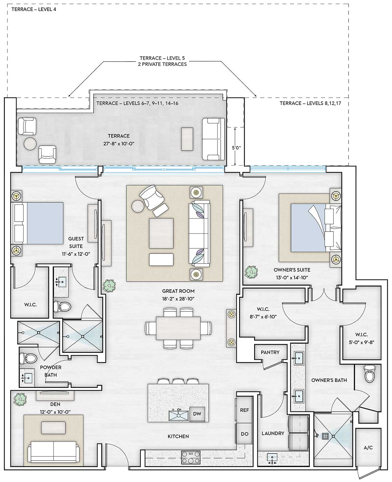 1000 Live of Arts Residence - BAY 4 - Floorplan Image
