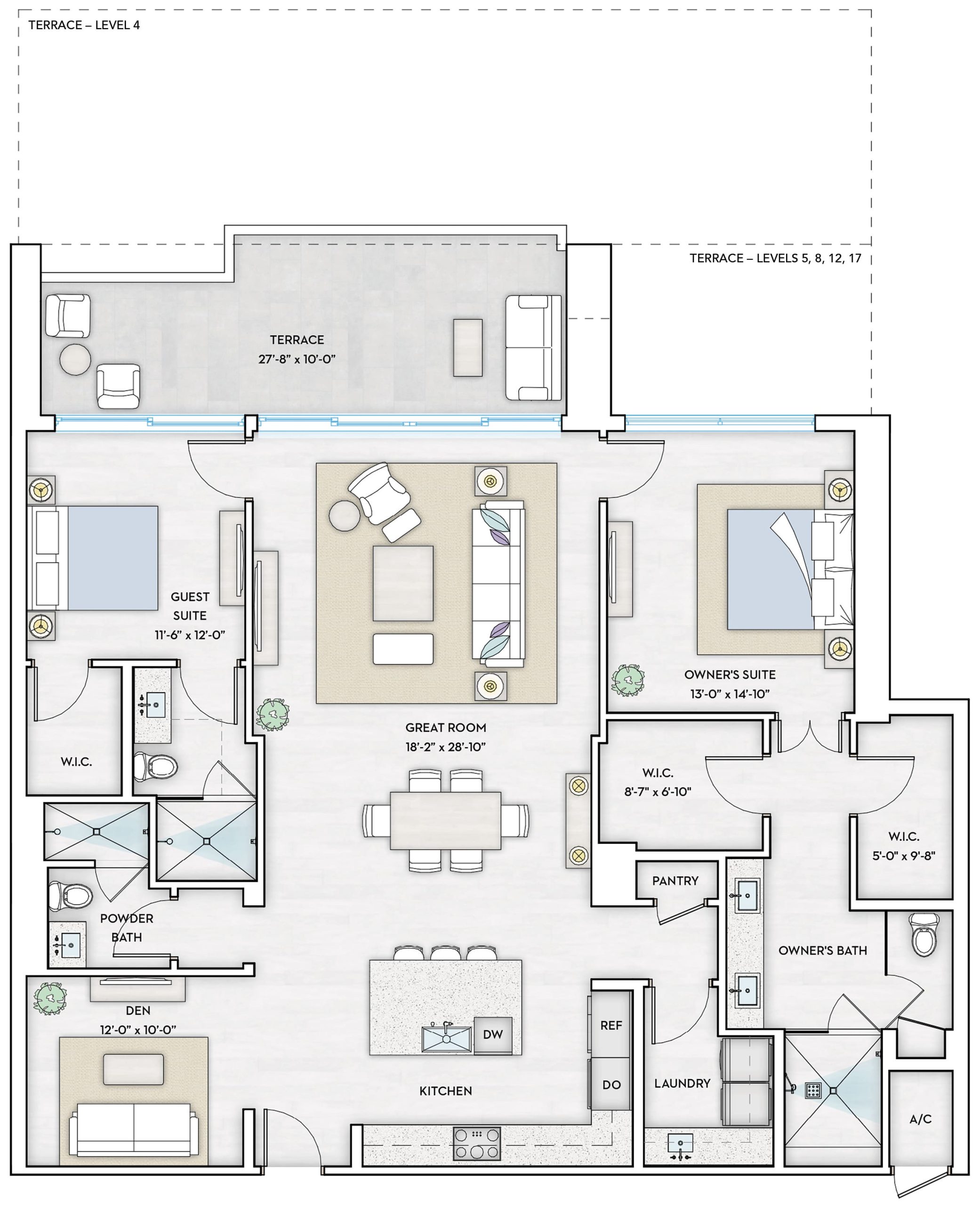1000 Live of Arts Residence - BAY 4 - Floorplan Image