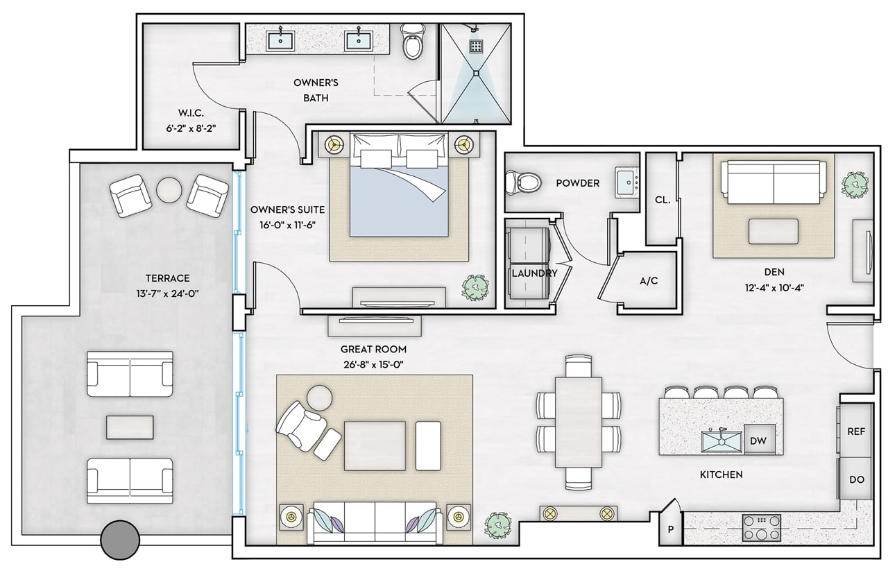 1000 Live of Arts Residence - HARBOR 1 - Floorplan Image