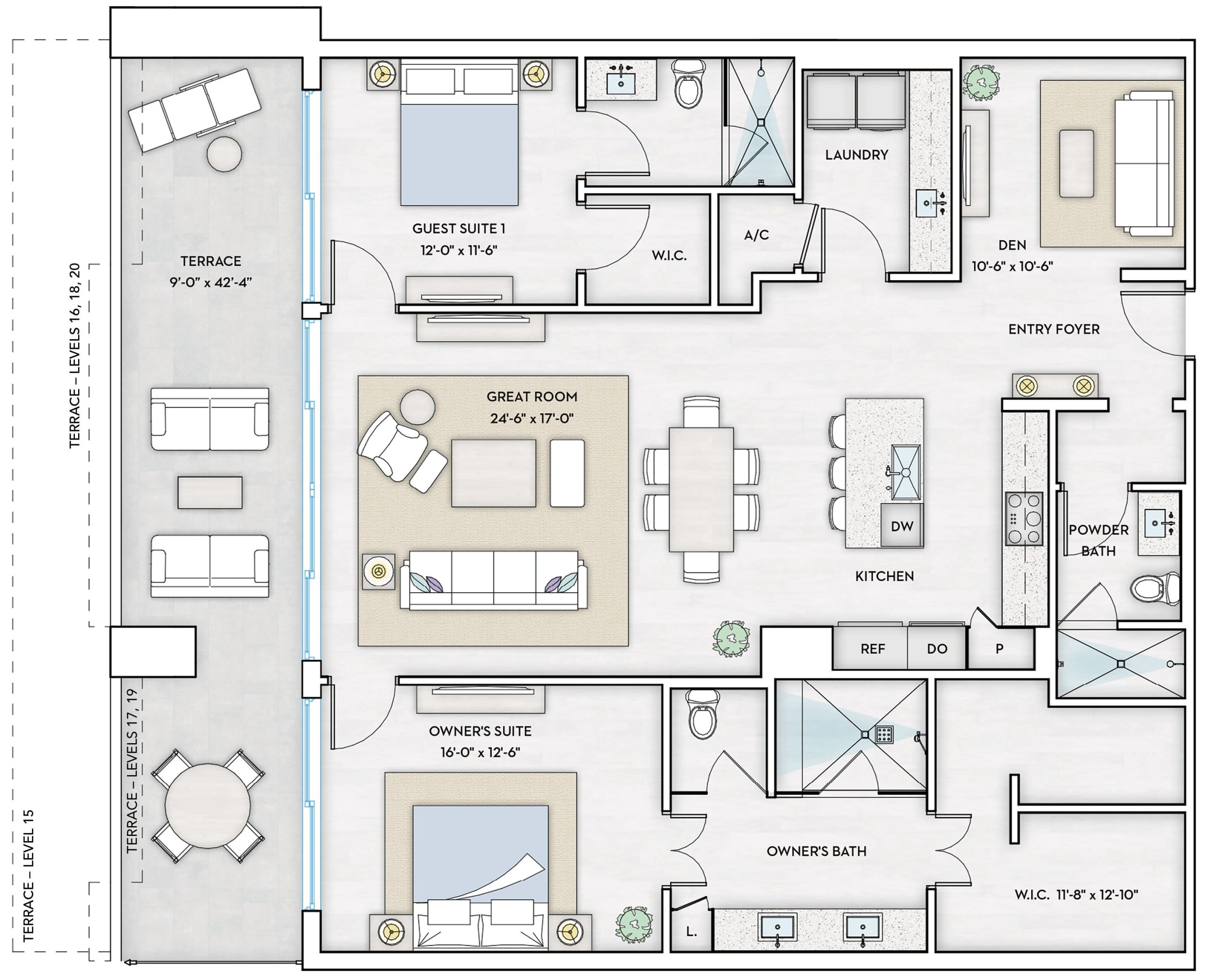 1000 Live of Arts Residence - HARBOR 2 - Floorplan Image