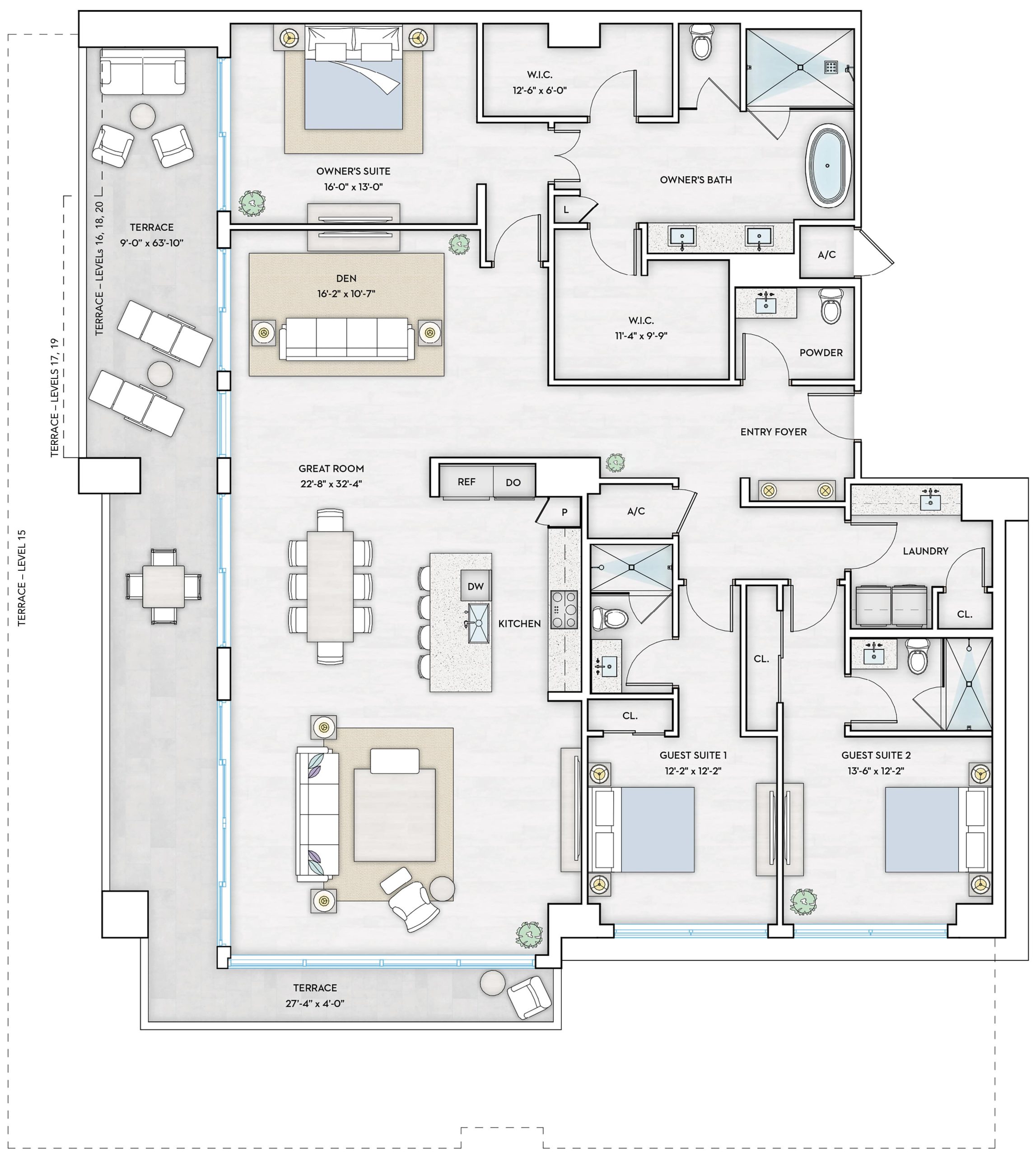1000 Live of Arts Residence - HARBOR 4 - Floorplan Image