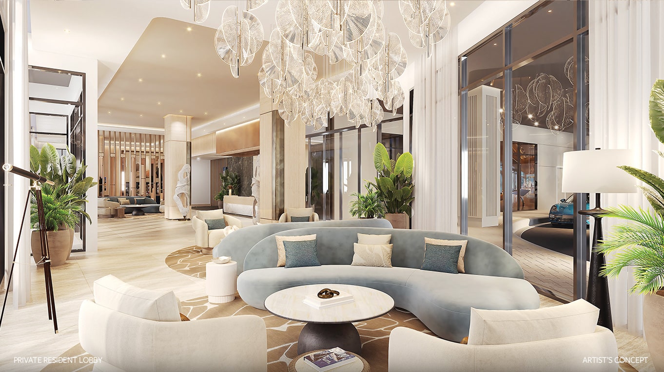 Private Resident Lobby Couch