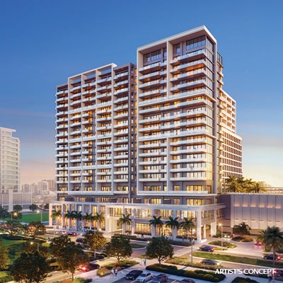 Exterior of the luxury condo