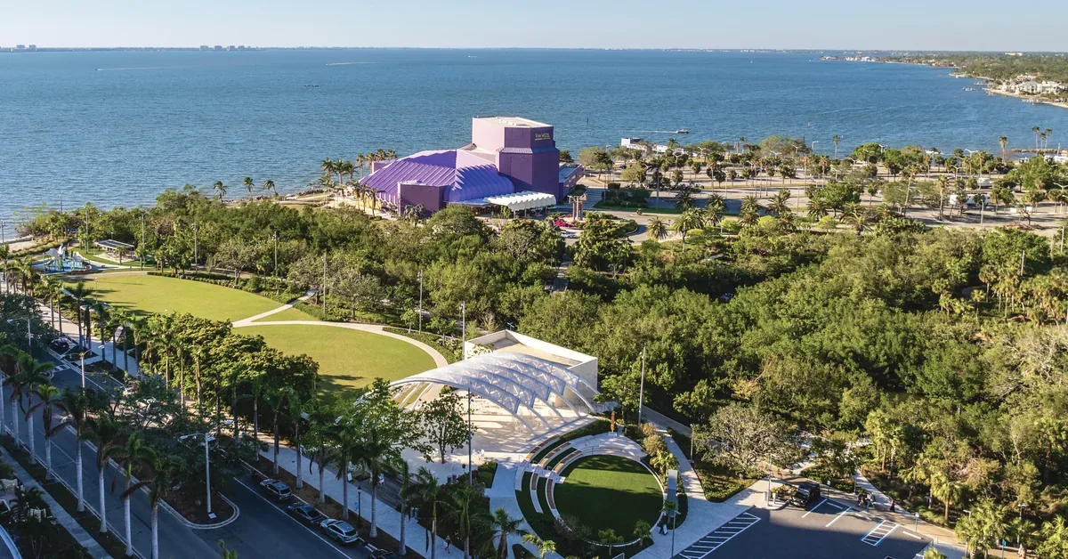 Aerial Bay Park Sarasota Featured