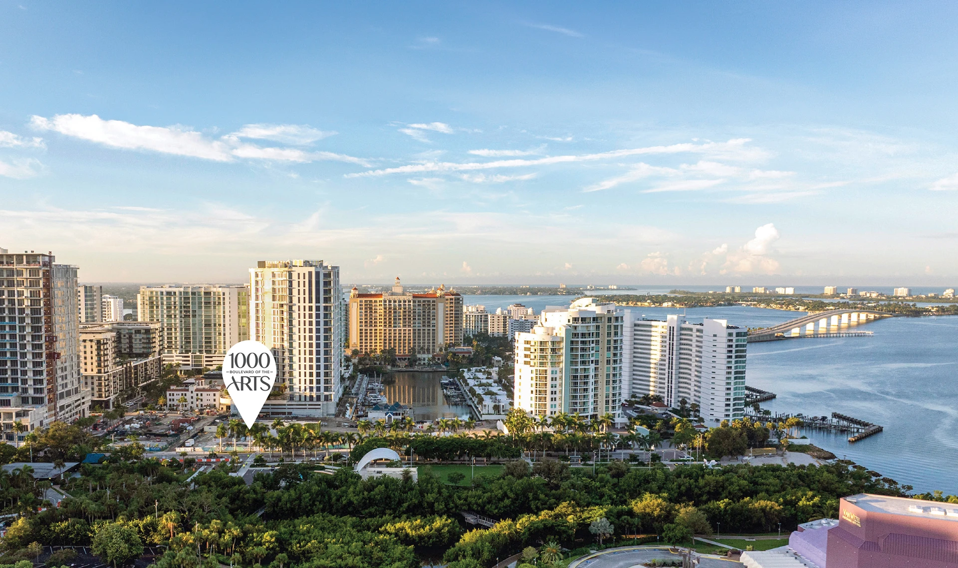 Sarasota Bay Park and 1000 Boulevard of the Arts location